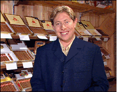 Jay on  location for Cigar Corner
